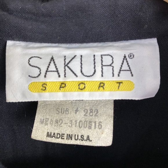 Sakura Sport Men's Button Down Shirt Southwestern Embroidered Pintuck Size‎ L - Picture 6 of 9